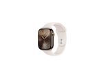 Apple Watch Series 10 GPS + Cellular 46mm - Gold Titanium Case with Starlight Sport Band - M/L