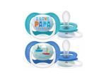Philips Avent SCF080/03 Ultra Air Pacifier 2-pack assorted colors