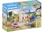 Playmobil® Konstruktions-Spielset »Isabella & Lioness mit Waschplatz (71354), Horses of Waterfall«, (86 St.), teilweise aus recyceltem Material