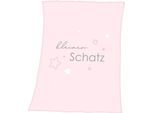 Baby Best Babydecke »Kleiner Schatz«, mit liebevollem Schriftzug, Kuscheldecke