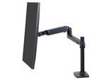 ergotron Monitor-Halterung LX mit hoher Säule 45-537-224 schwarz für 1 Monitor, Tischklemme, Tischbohrung