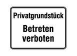 SafetyMarking® Hinweisschild "Betreten verboten" rechteck 33,0 x 25,0 cm