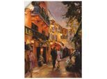 Artland Wandbild »Abend in Paris I«, Frankreich, (1 St.), als Leinwandbild, Poster, Wandaufkleber in verschied. Grössen