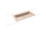Kaldewei Cono Einbau-Waschtisch 901706003030 3081, 90x50cm, bahamabeige Perl-Effekt, ohne Überlauf, ohne Hahnloch