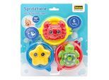 Idena Badespielzeug Spritztiere mit Schwimmring mehrfarbig