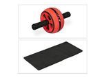 relaxdays Bauchtrainer schwarz, rot