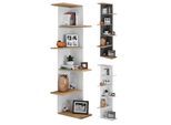VCM Holzregal hängend platzsparendes Regal Maße: H. 140 x B. 37 x T. 37 cm Elegantes Regal hängend Aufbewahrungsregal Bücherregal Wandregal - Balos XL