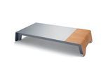 SIGEL Monitorständer blanko Smartstyle silber/holzfarben