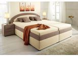 Polsterbett MAINTAL, braun (creme, cappuccino), B:133cm H:96cm L:208cm, Betten, Polsterbett