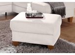Hocker HOME AFFAIRE "Texel", beige (linen), B:79cm H:46cm T:66cm, Struktur fein ( 100% Polyester);Luxus-Microfaser (100% Polyester);Struktur ( 100% Polyester), Hocker, Polsterhocker, mit Federkern und Kontrastnaht, Füße Buche eichefarben