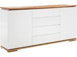Sideboard MCA FURNITURE "Chiaro", weiß (weiß matt), B:172cm H:81cm T:40cm, MDF, Massivholz, Sideboards, Sideboard, Breite ca. 172 cm