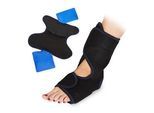 relaxdays Sprunggelenkbandage 10027264_0 schwarz, 1 St.