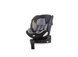 Chipolino Kindersitz Tourino i-Size (40-150cm) Isofix, höhenverstellbar, drehbar grau hellgrau