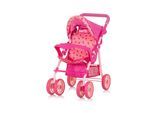 Chipolino Puppenwagen Dolly Korb faltbar Frontbügel Fußstütze Griff verstellbar rosa