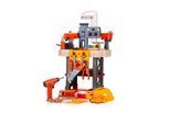 Chipolino Kinderwerkbank, 78-teiliges Spielzeugwerkzeugset, Helm, Bohrer, Säge schwarz