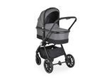 Cangaroo Kombikinderwagen 3 in 1 Christiano Babywanne Babyschale klappbar Tasche grau