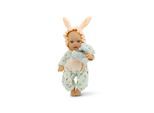 Moni Kinderpuppe Bear und Baby 30 cm Kuscheltier, Schnuller, beweglicher Körper beige