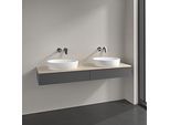 Villeroy und Boch Antao Waschtisch-Unterschrank K17113GK 160x19x50cm, Waschbeckenplattenfarbe botticino, anthracite matt lacquer