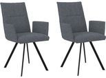 Home affaire Armlehnstuhl »Sava«, (Set), 2 St., Struktur, Metallgestell