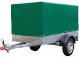 PKW-Anhänger STEMA "AN750-13 Set 80 cm", silber (silberfarben), KFZ-Anhänger, Tieflader ungebremst, Topseller