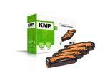 KMP SA-T57V schwarz, cyan, magenta, gelb Toner kompatibel zu SAMSUNG CLT-P504C (SU400A), 4er-Set