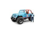bruder Jeep Cross Country Racer blau mit Rennfahrer 2541 Spielzeugauto