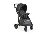 Moni Sommerkinderwagen Buggy, Kinderbuggy, Sonnendach, EVA-Räder, verstellbar schwarz
