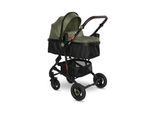 Lorelli Kombikinderwagen 2 in 1 Alba Adapter umbaubar Wickeltasche Moskitonetz grün