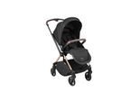 Kikkaboo Kinderwagen Lanah 2 in 1 Babywanne, Rückenlehne verstellbar, bis 22 kg schwarz