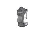 Kikkaboo Babytrage Hoody Fly Strickstoff 3 in 1 Bauch- und Rückentrage, Hüftsitz grau