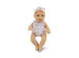 Moni Kinderpuppe Bear und Baby 30 cm Kuscheltier, Schnuller, beweglicher Körper pink