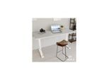 VESKA Höhenverstellbarer Schreibtisch (140 x 70 cm) - Sitz- & Stehpult - Bürotisch Elektrisch Höhenverstellbar mit Touchscreen & Stahlfüßen - Silber/Anthrazit hell