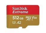 SanDisk Extreme MicroSDXC-Speicherkarte 512 GB Gold, Rot