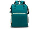 Xxxl Wickelrucksack , Türkis , Textil , 30x40x21 cm , Baby on Tour, Kinderwagen, Wickeltaschen & Wickelrucksäcke