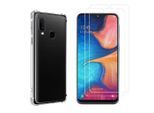 Hülle Galaxy A20E und 2 schutzfolien - TPU - Transparent