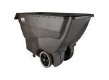 Rubbermaid Kippmulde Tilt Truck, manuell kippbar, 0,6 m³ (570 l), Traglast 272 kg, B 1638 x T 768 x H 965 mm, Strukturschaum, schwarz