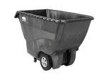 Rubbermaid Kippmulde Tilt Truck, manuell kippbar, 0,6 m³ (570 l), Traglast 453 kg, B 1638 x T 768 x H 965 mm, Strukturschaum, schwarz