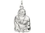 Kettenanhänger JOBO "Anhänger Buddha", silber (silber 925), Schmuckanhänger, Damen, Silber 925 (Sterlingsilber), Kettenanhänger, 925 Silber