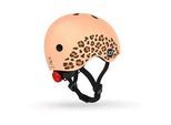 Scoot and Ride Kinderhelm , Orange , Textil, Kunststoff , Gr. Xxs-S , RoHS , Magnetverschluss, mit LED-Licht, Kinnpolster , Freizeit & Co, Sport & Fitness, Fahrräder, Kinderhelme