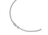 Kette ohne Anhänger "Kugeloptik massiv, teilweise geschwärzt, Silber 925" Gr. 50, silber, GIORGIO MARTELLO MILANO, Halsketten, Damen, 50cm, Silber 925 (Sterlingsilber)