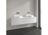Villeroy und Boch Antao Waschtisch-Unterschrank K39150GF 160x36x50cm, Hahnlochbohrung, Waschbeckenplattenfarbe Lack, glossy white lacquer