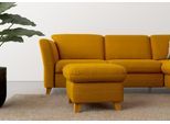Polsterhocker HOME AFFAIRE "Trelleborg", gelb (mustard), B:58cm H:48cm T:58cm, 100% Polyester, Hocker, Polsterhocker, mit Cord-Bezug, mit Staufach, inkl. Federkern-Polsterung