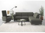 Ecksofa SIT & MORE "Grenoble L-Form mit Federkern", grau (anthrazit), B:247cm H:85cm T:222cm, Sofas, Ecksofa, wahlweise mit Bettfunktion, Bettkasten, Arm- und Kopfteilverstellung