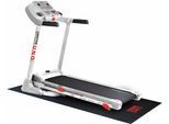 Laufband "Speed Master 1.8 M (mit/ohne Unterlegmatte)" Gr. 2, bunt (weiß, silberfarben), MOTIVE FITNESS BY U.N.O., Laufbänder, mit Unterlegmatte, bis max. 18 km/h, klappbar, B:68cm H:125cm L:150cm