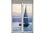 queence Wandsticker »Segelschiff« Wandsticker, Wandbild, selbstklebend, 3D, Fenster