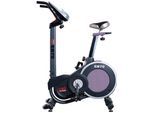 Ergometer U.N.O. FITNESS "EB 70", silber (schwarz, silberfarben), FahrradtrainerB:62cm H:140cm L:112cm, Schwungmasse ca. 12 kg, 32 Widerstandsstufen, B:62cm H:140cm L:112cm