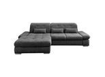 Livetastic Ecksofa , Anthrazit , Textil , Uni , Füllung: Schaumstoff , Ottomane links, L-Form , 300x196 cm , Made in Eu , Liegefunktion, seitenverkehrt erhältlich, Schlafen auf Sitzhöhe, Rücken echt, Armteil links, Armteil rechts , Wohnzimmer, Sofas & Couches, Wohnlandschaften, Ecksofas mit Schlaffunktion