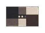 Grund Badematte , Braun , Textil , Karo , rechteckig , 60x90 cm , Oeko-Tex® Standard 100, Made in Europe , Heimtextilien, Badtextilien, Badematten