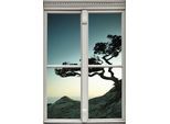 queence Wandsticker »Küste«, Wandsticker, Wandbild, selbstklebend, 3D, Fenster