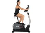 Ergometer SPIRIT FITNESS "DBU 40", schwarz (anthrazit, schwarz, braun), FahrradtrainerB:55cm H:147cm L:107cm, Schwungmasse ca. 20 kg, 32 Widerstandsstufen, B:55cm H:147cm L:107cm